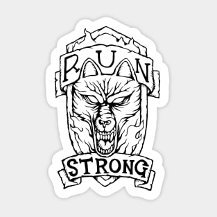 Run Strong Sticker